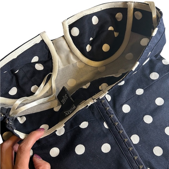 Victoria’s Secret Body by Victoria Polka Dot Fitted Dress Retro Pin Up Size 4 - Picture 8 of 10